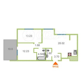 Квартира 66 м², 2-комнатная - изображение 1