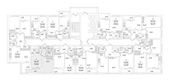 Квартира 39,1 м², 1-комнатная - изображение 2