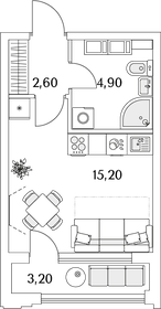 24,6 м², квартира-студия 5 459 215 ₽ - изображение 103