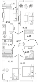 111,5 м², 5-комнатная квартира 16 600 000 ₽ - изображение 153