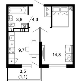 34 м², квартира-студия 15 200 000 ₽ - изображение 82