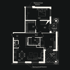 Квартира 198,5 м², 5-комнатная - изображение 2