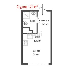 Квартира 20 м², студия - изображение 1