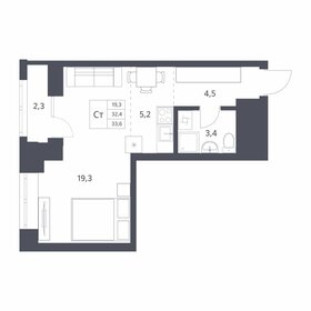 28,6 м², квартира-студия 5 800 000 ₽ - изображение 72