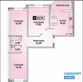 Квартира 90 м², 3-комнатная - изображение 1