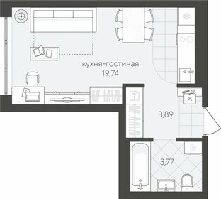 Квартира 27,4 м², студия - изображение 1