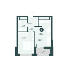 36,6 м², 1-комнатная квартира 3 370 000 ₽ - изображение 23