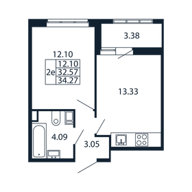 28,2 м², 1-комнатная квартира 7 950 000 ₽ - изображение 18