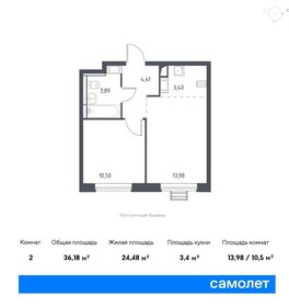 35 м², 1-комнатная квартира 8 072 624 ₽ - изображение 13