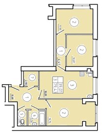 Квартира 79,4 м², 3-комнатная - изображение 1