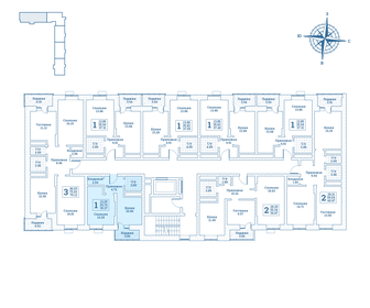 34,5 м², 1-комнатная квартира 4 263 220 ₽ - изображение 19