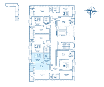 34,5 м², 1-комнатная квартира 4 263 220 ₽ - изображение 12