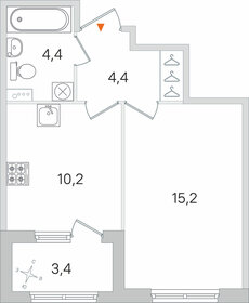 36,3 м², 1-комнатная квартира 7 400 000 ₽ - изображение 74