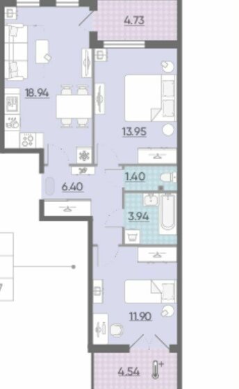 61 м², 2-комнатная квартира 13 500 000 ₽ - изображение 1