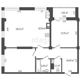 Квартира 70,6 м², 3-комнатная - изображение 2