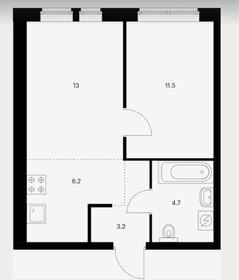 Квартира 38,6 м², 2-комнатная - изображение 1