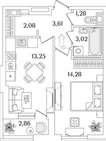 27,3 м², квартира-студия 11 000 000 ₽ - изображение 36