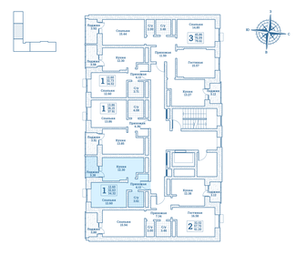 34,3 м², 1-комнатная квартира 4 152 720 ₽ - изображение 29