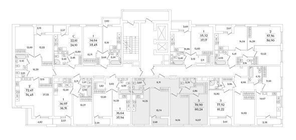 Квартира 80,2 м², 3-комнатная - изображение 2