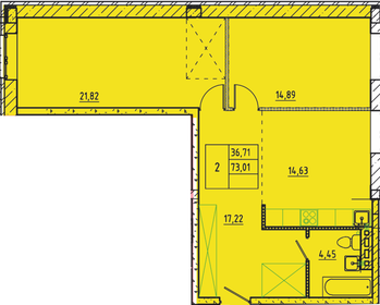 71,7 м², 3-комнатная квартира 7 610 515 ₽ - изображение 16