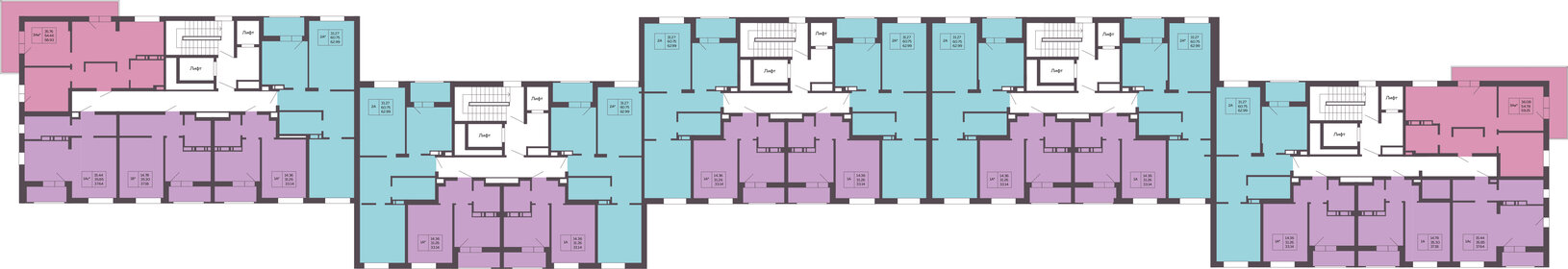 59,9 м², 2-комнатная квартира 12 500 000 ₽ - изображение 46