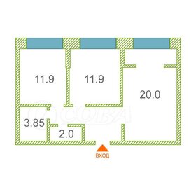 Квартира 57 м², 3-комнатная - изображение 4