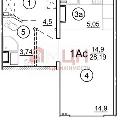 Квартира 21,3 м², студия - изображение 5