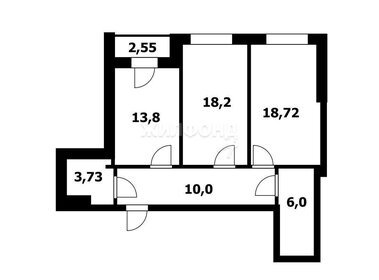 Квартира 70,9 м², 2-комнатная - изображение 2