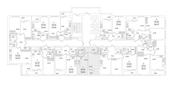 Квартира 39,8 м², 1-комнатная - изображение 2