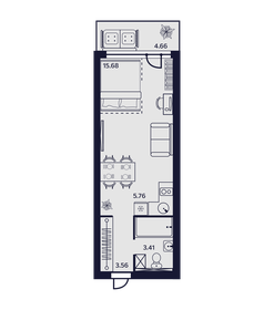 32,4 м², 1-комнатные апартаменты 7 000 560 ₽ - изображение 15