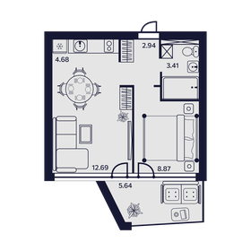 69,2 м², 2-комнатные апартаменты 11 072 000 ₽ - изображение 20