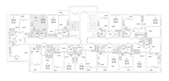 26,9 м², квартира-студия 4 000 000 ₽ - изображение 93