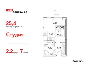 24,2 м², квартира-студия 6 300 000 ₽ - изображение 61