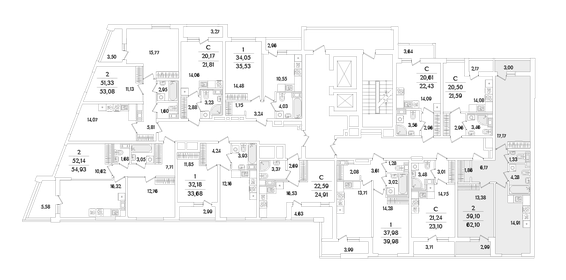 69,6 м², 2-комнатная квартира 17 284 944 ₽ - изображение 34