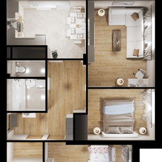 Квартира 73,5 м², 3-комнатная - изображение 2