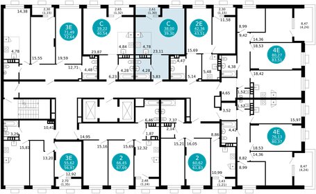 41,2 м², 1-комнатная квартира 8 588 164 ₽ - изображение 28