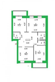 Квартира 113,6 м², 3-комнатная - изображение 1