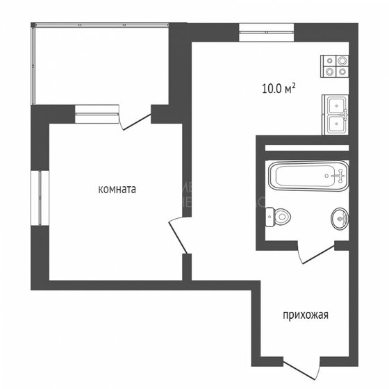 38 м², 1-комнатная квартира 5 100 000 ₽ - изображение 32