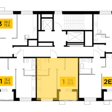 Квартира 33,8 м², 1-комнатная - изображение 2