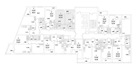 38,3 м², 1-комнатная квартира 9 492 403 ₽ - изображение 36