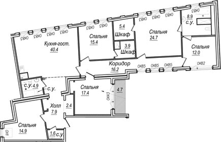 Квартира 179,9 м², 5-комнатная - изображение 1