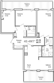 Квартира 93,1 м², 3-комнатная - изображение 1