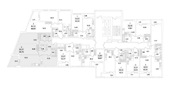 87,8 м², 3-комнатная квартира 17 500 000 ₽ - изображение 139