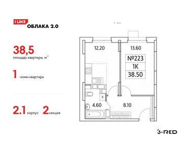 36,4 м², 1-комнатная квартира 9 550 030 ₽ - изображение 62