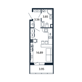 25 м², квартира-студия 7 000 000 ₽ - изображение 71