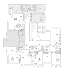 71,5 м², 2-комнатная квартира 10 500 000 ₽ - изображение 116