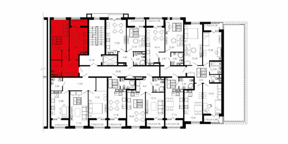 46,5 м², 1-комнатная квартира 5 346 350 ₽ - изображение 77
