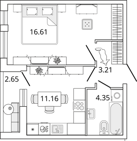 52,9 м², 2-комнатная квартира 7 650 000 ₽ - изображение 120