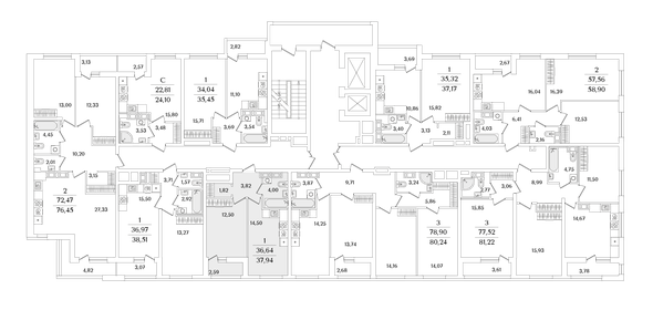 Квартира 37,9 м², 1-комнатная - изображение 2