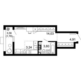 33,7 м², 1-комнатная квартира 5 300 000 ₽ - изображение 55
